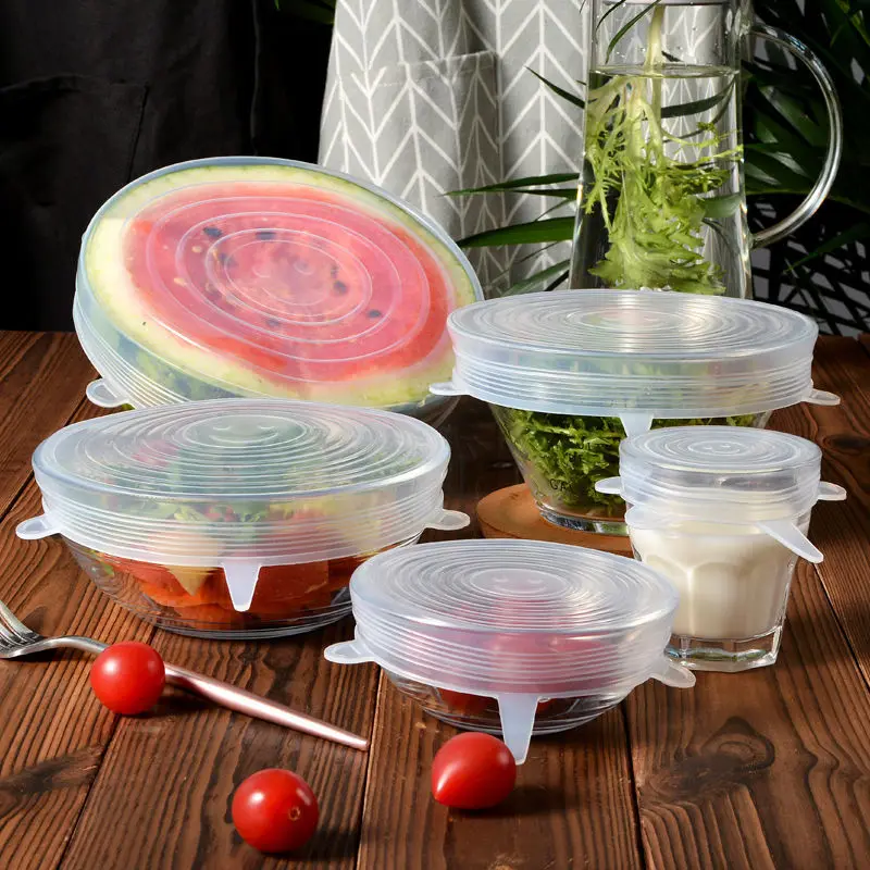 6pcs Silicone Elastic Cover, Universal
