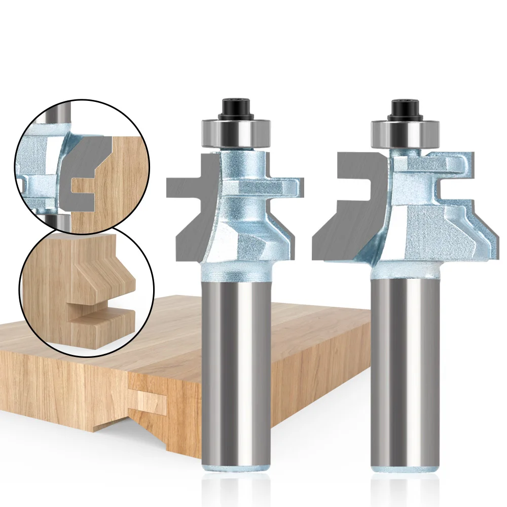 Finger Joint Router Bit Carbide Wood Box Frame Edge Tenon Joint Milling Cutter for Wood Splicing Tenon Making Woodworking Tool