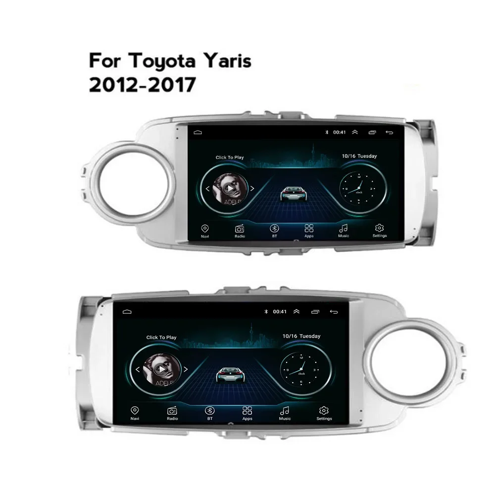 2 Din Android 13 Car Stereo Radio DVD GPS Multimedia Video Player 5G WiFi Camera DSP Carplay For TOYOTA Yaris 2012-2023 to 2035