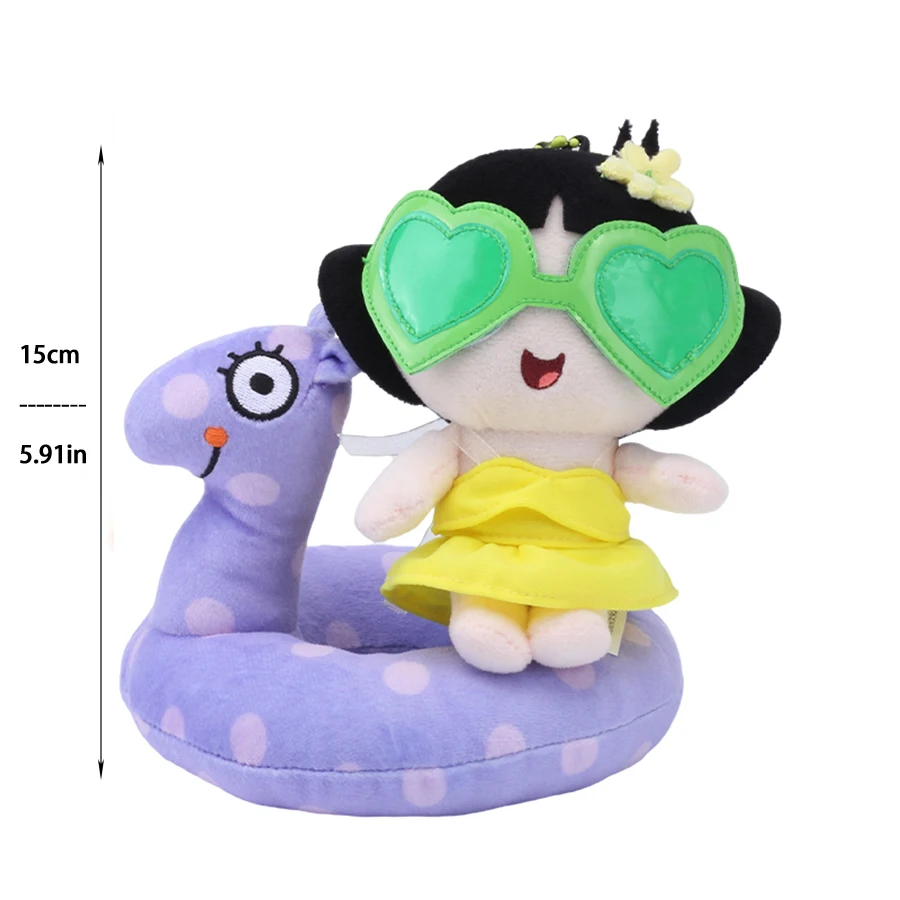 Powerpuff Girls Zomer Zwemring Pluche Poppen - Blossom Bubbles Buttercup Zachte Speelgoed Kinderen Slaapmaatje Decoratie Cadeau