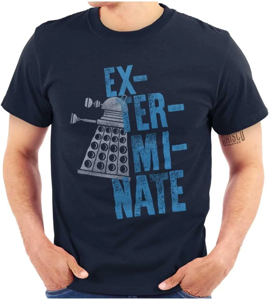 Brisco Brands Exterminate Mutant Science-Fiction  Tees High Quality 100%Cotton Short Sleeve