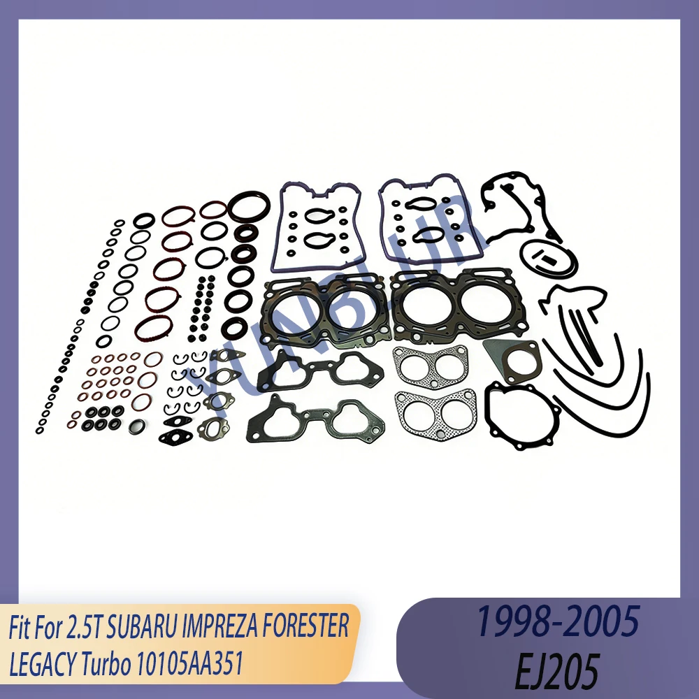 

Engine Part Cylinder Head Full Gasket Set Fit 2.5 T Gas EJ205 98-05 H4 For SUBARU IMPREZA FORESTER LEGACY Turbo 10105AA351