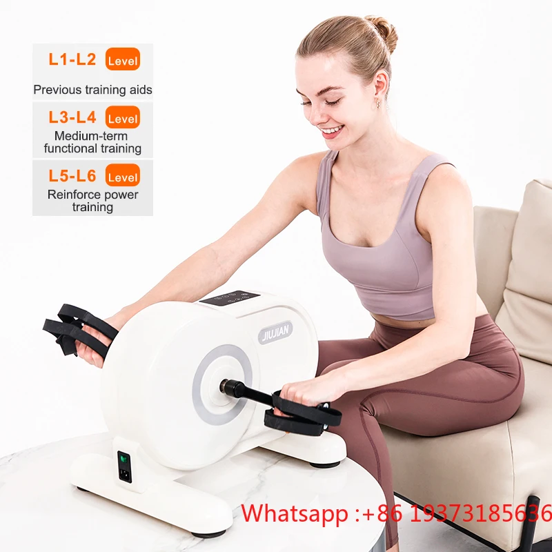 Electric Foot And Arm Rehabilitation Equipment Mini Pedal Exerciser Machine Leg Exercise Bike For Disabled Paraplegic