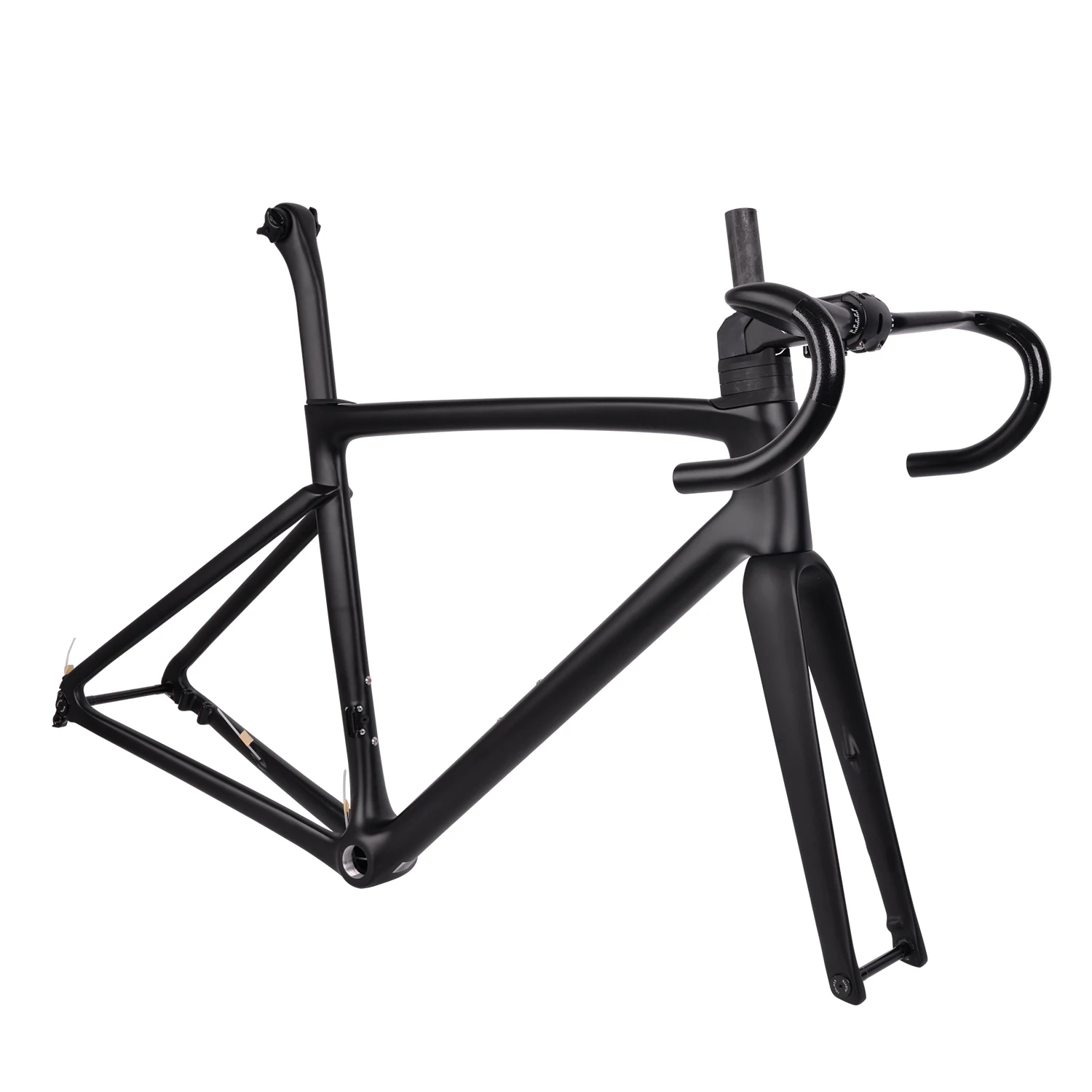 Cuadro de bicicleta de carretera TRIFOX Carbon X18. construido con neumáticos 30c se mueve increíblemente bien. Tamaños 44, 46, 49, 52, 54, 56, 58 (cm)