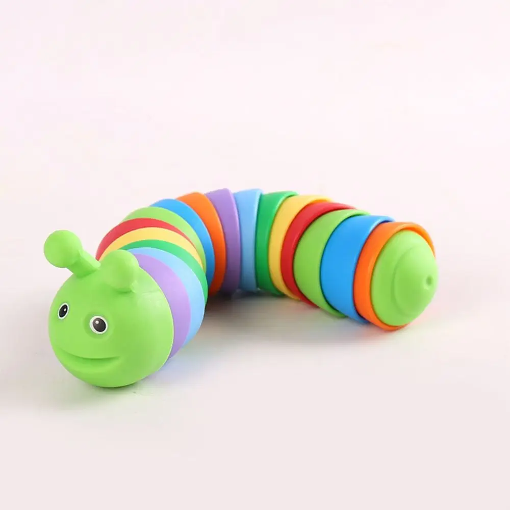 Toys Interactive Relief Toys Degree Rotatable Rainbow Snail Slug Rotating Toys Rainbow Snail Toys Rainbow Caterpillar Toys