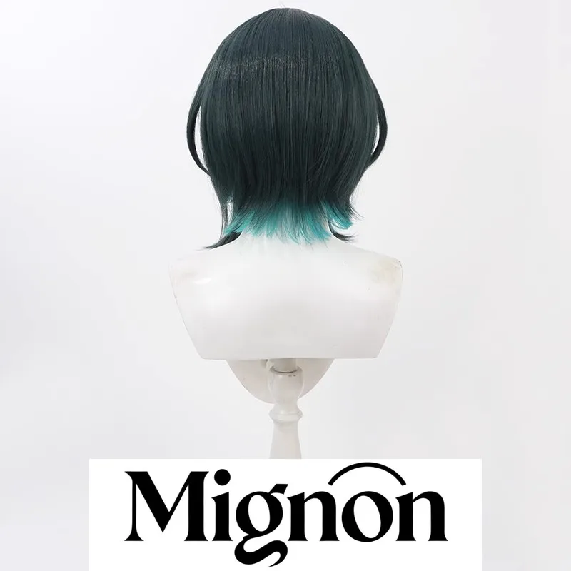 VTuber Rindo Chihaya cosplay perruque multicolore reflets cadeau d'Halloween