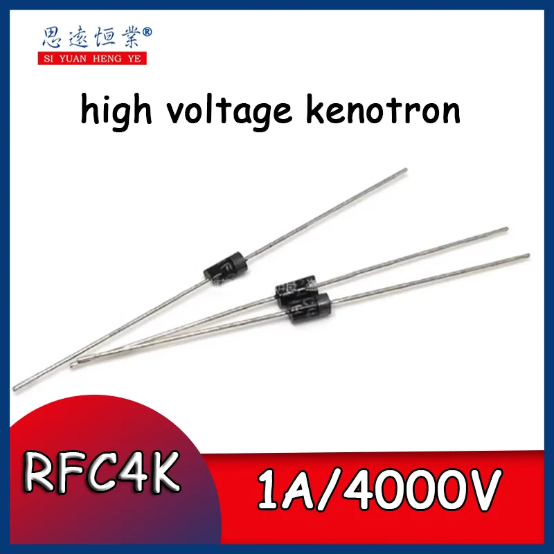 10pcs High-voltage rectifier diode RFC4K 1A/4000V, direct plug-in diode R4000F R4000 for electric mosquito swatters