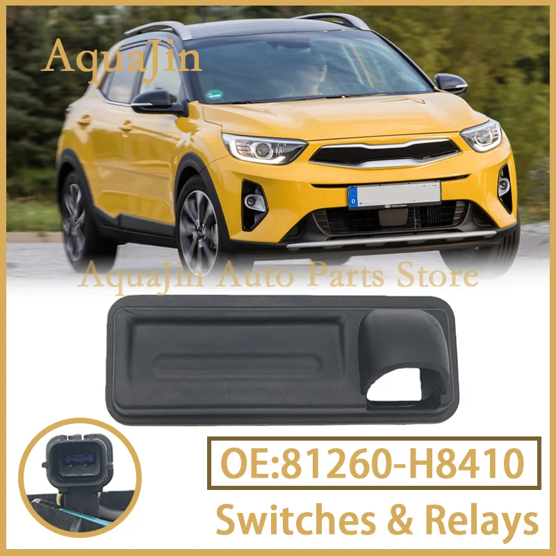 Boot Handle Assembly Tailgate Trunk Lid Switch For Kia Stonic YB Crossover 2017 2018 2019 2020 2021~2023 81260-H8410 81260H8410