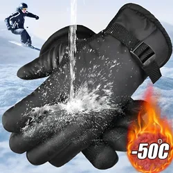 Outdoor Ski Gloves Waterproof Gloves with Touchscreen Function Thermal Snowboard Gloves Warm Motorcycle Snow Glove Men Women