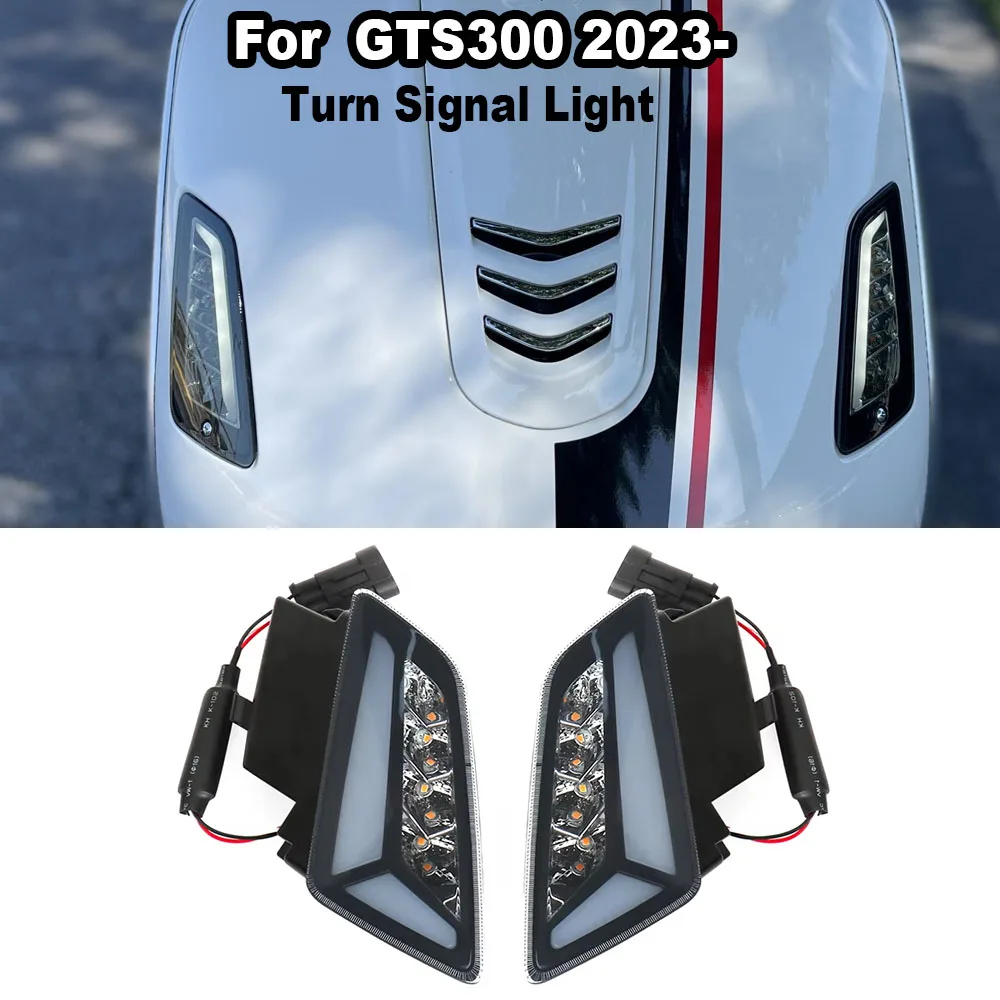 

For Vespa GTS300 GTS 300 2023 2024 2025 New Motorcycle Rear and Front Turn Signal Indicator LED light