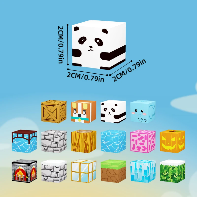 Blocs magnétiques-construire Mine MagnetWorld Edition Cubes magnétiques jouets de construction pour garçons filles jouets sensoriels STEMMontessori