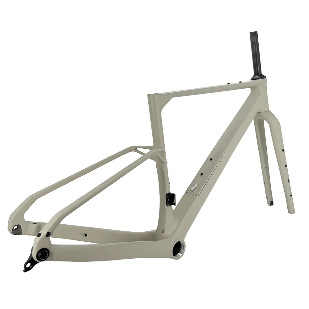 G50 T1000 Carbon Gravel Bicycle Frameset 700C*50C UDH Thread T47 86.5 Storage Box Hidden Cable 160/180 Disc Brake Compatible