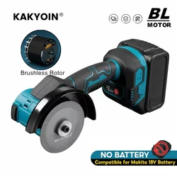 New 18V Mini Brushless Angle Grinder M10 Electric Polishing Grinding Machine Cordless Power Tool NO Battery for Makita Battery
