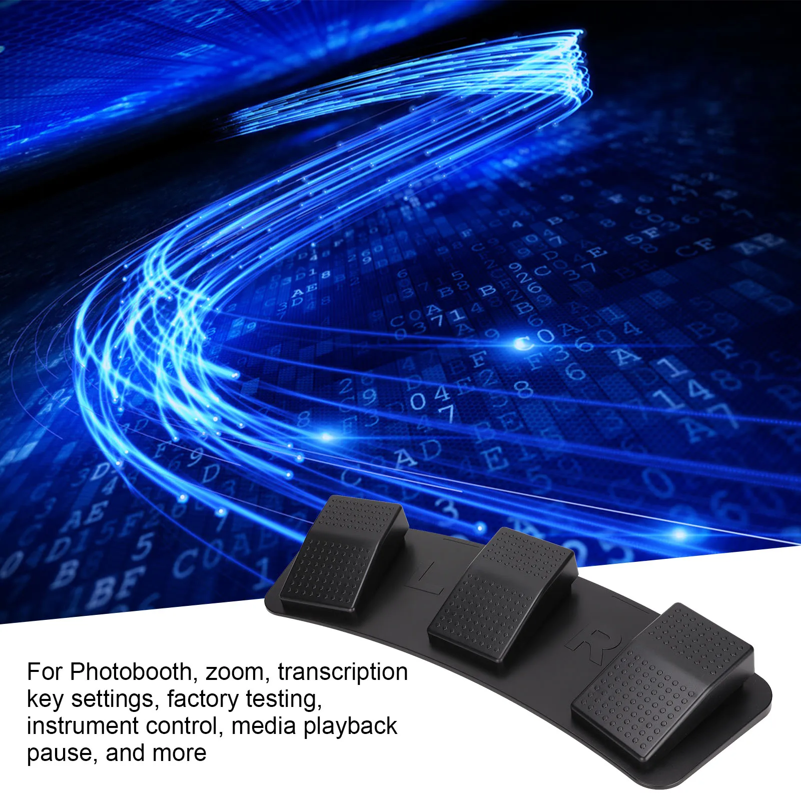 

USB-педаль, тройная USB-педаль, эргономичный дизайн для игр, заводских испытаний и масштабирования изображений.