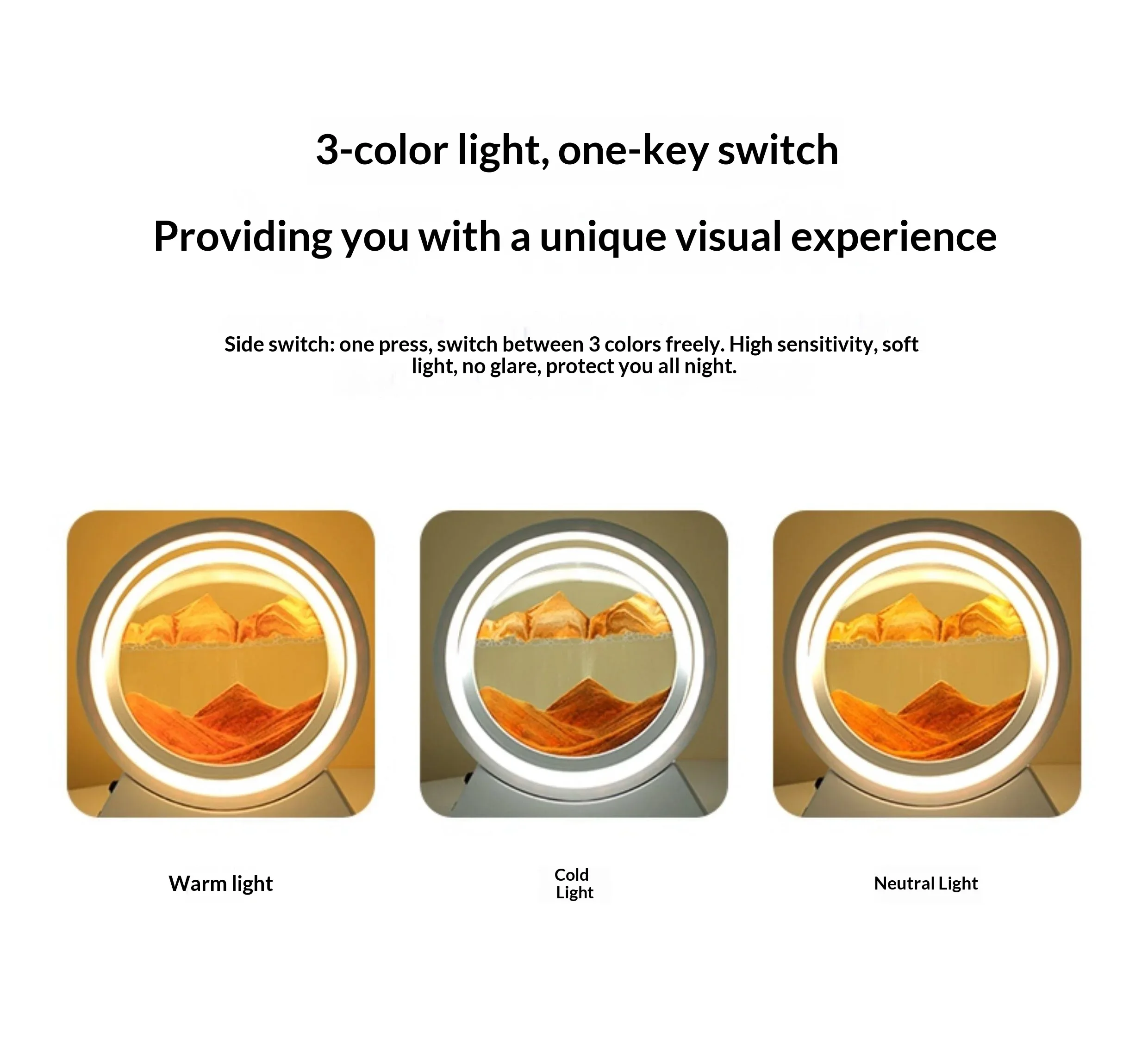 Creative Quicksand Painting Hourglass Ornaments Living Room TV Cabinet Wine Cabinet Light Luxury Home Décor Office Desktop Gifts