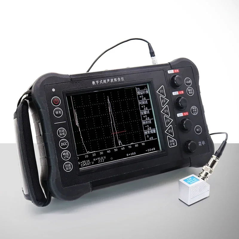 Ultrasonic flaw detector, portable non-destructive detector for internal defects in cast iron steel pipe welds