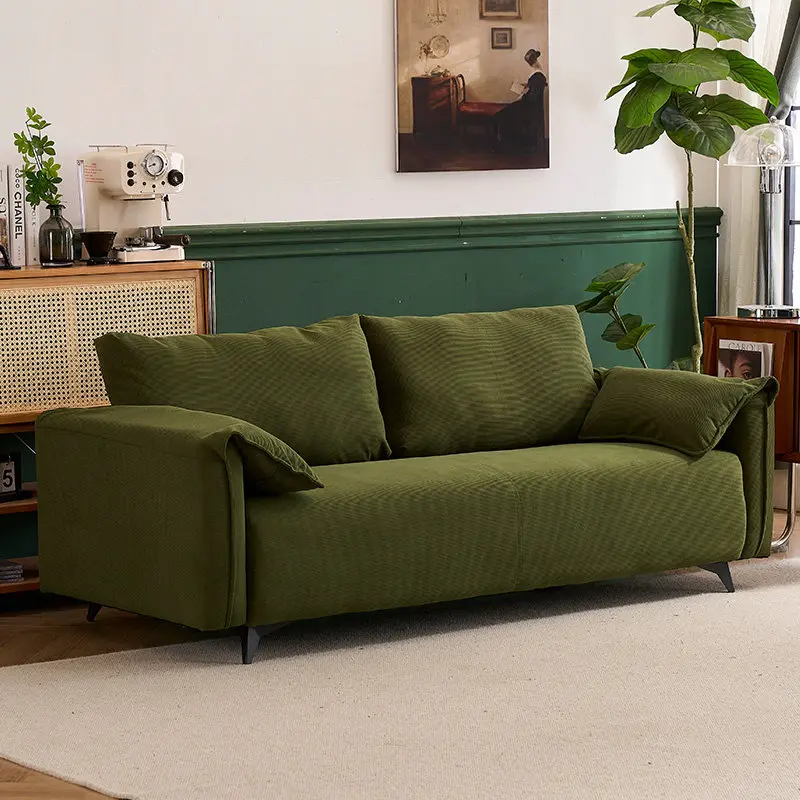 Sofá de Salón Kotatsu, Sofá de Salón con Tapicería de Bouclé, Muebles de Salón, Sofá Infantil, Sillones de Salón, Sofá Cama