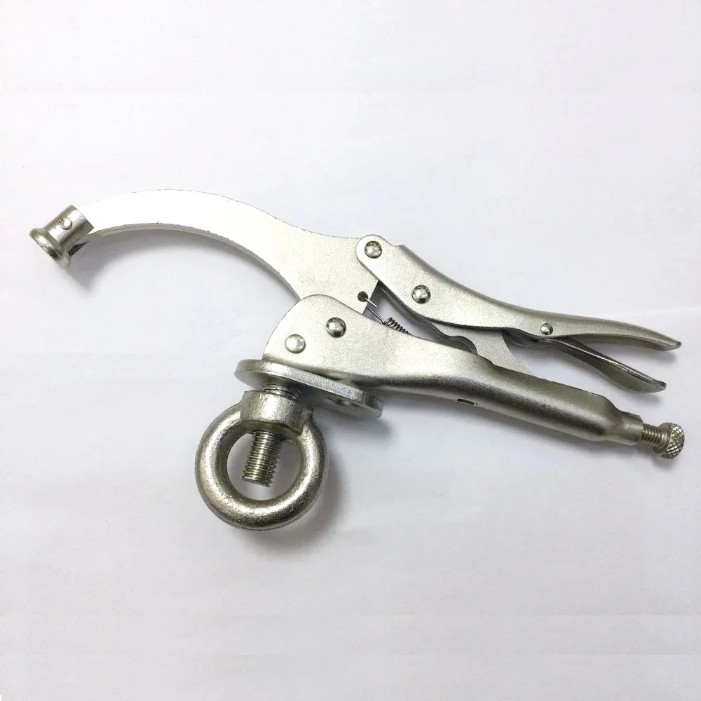 9 Inch Drill Press Vice Clamp Locking Pliers Holding With Lock and Release Lever Woodworking Metal Repair Hand Tools