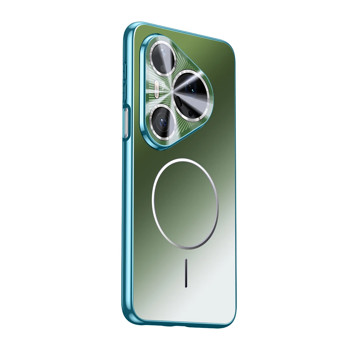 

Gradient Wireless Charging Magnetic Case For Huawei Pura 90 Pro Max 80 Pro 70 Pro, Slim Laser Built-in Camera Protection Cover