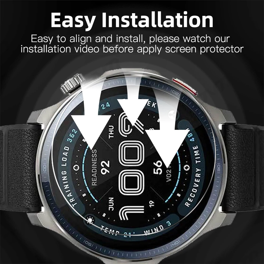 9H Tempered Glass for Amazfit Balance 2, Premium Screen Protector Durable HD Clear Anti-scratch Protection Film Accessories - Image 3