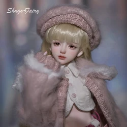 Shuga Fairy Bjd Aurola BJD Doll 1/6 Yingli Body Movable Joint Fullset Fashion School Toys Fleece Jacket for Female Dolls