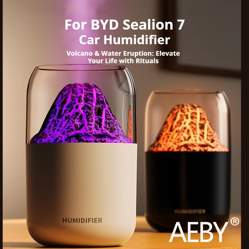 

AEBY For BYD Sealion 7 2024 Car 7 Colors Humidifier , USB Air Humidifier, Portable Mini Quiet Mist Maker for Car Home Office Use