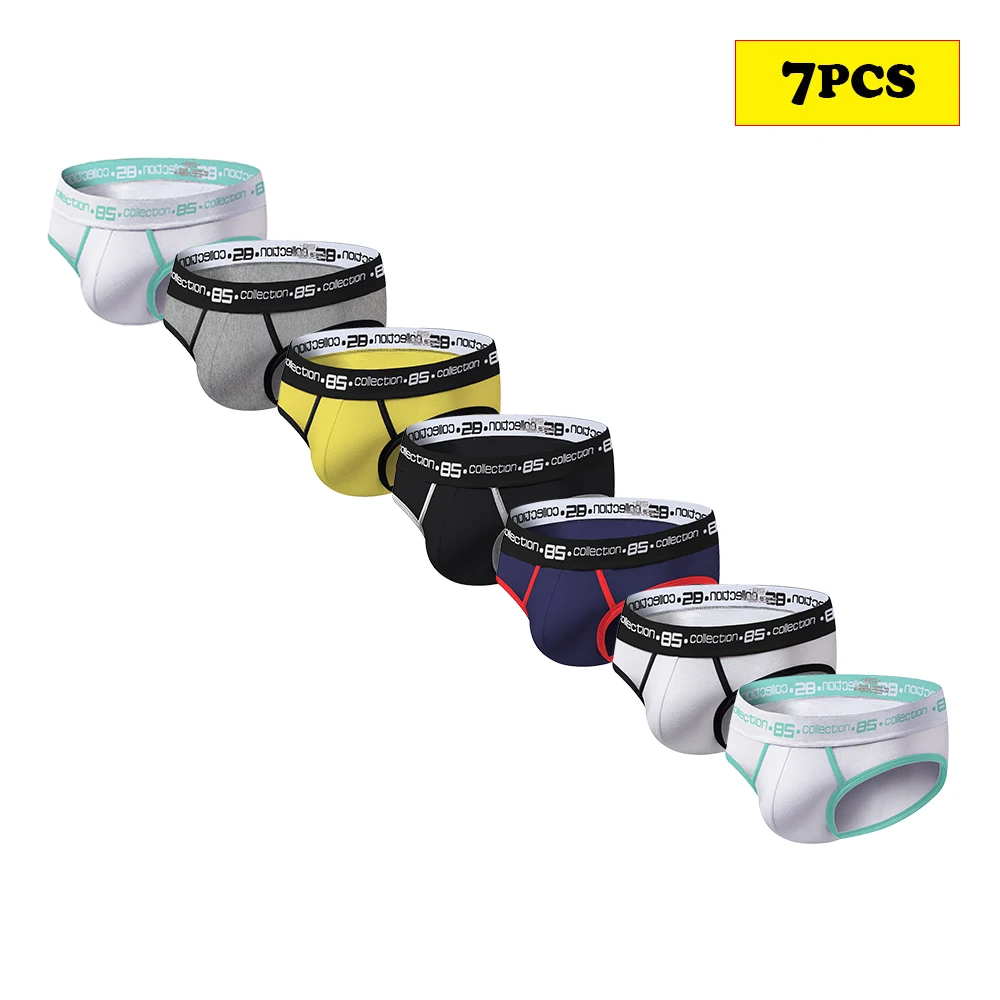 

7PCS/Set Men's Panties Breathable Sexy Bikini Briefs Lingerie Man Men Underwear Underpants for Men BS106