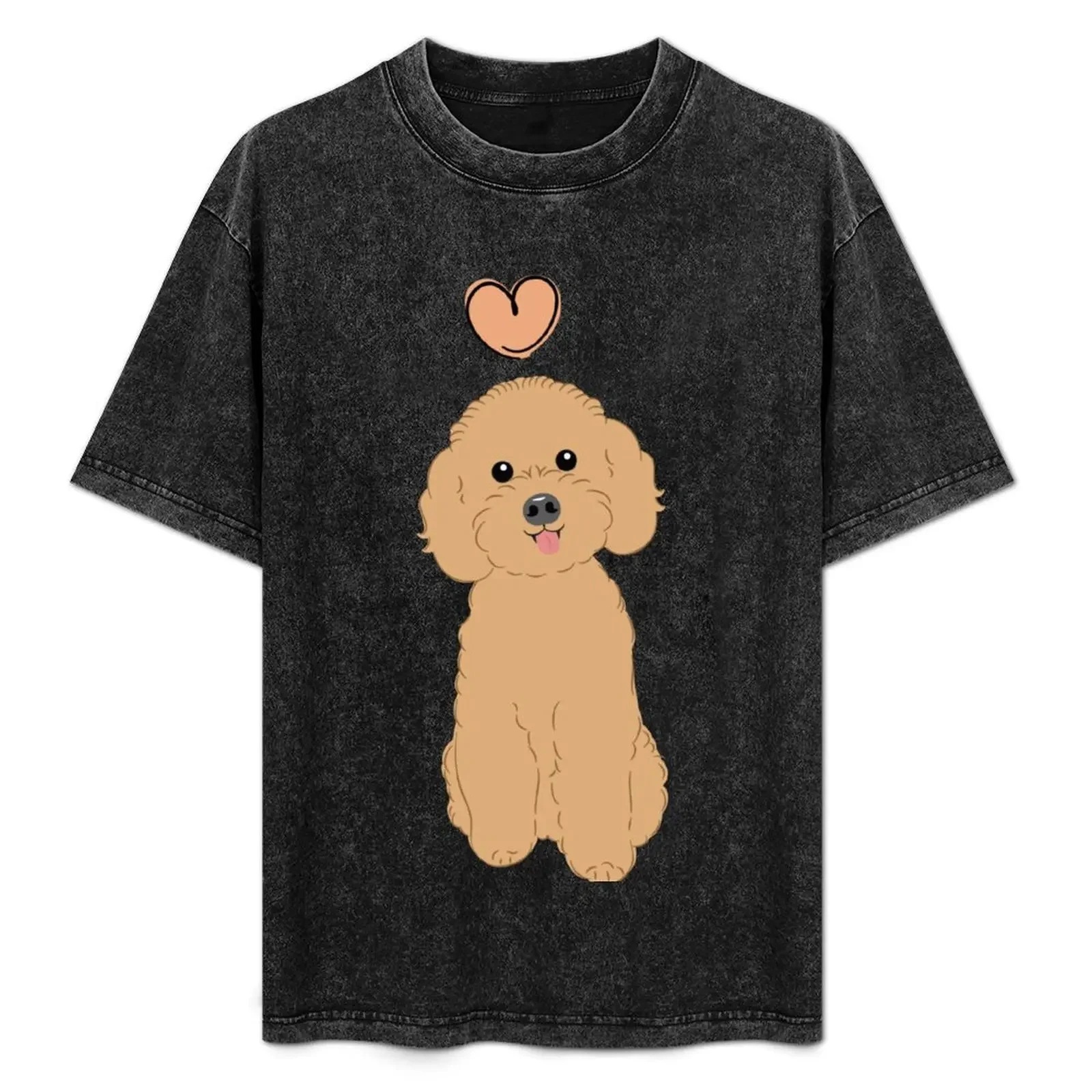 

LOVE Red Poochon Bichon Poodle T-Shirt valentines boutique clothes T-shirts man summer 2025 tees men clothings