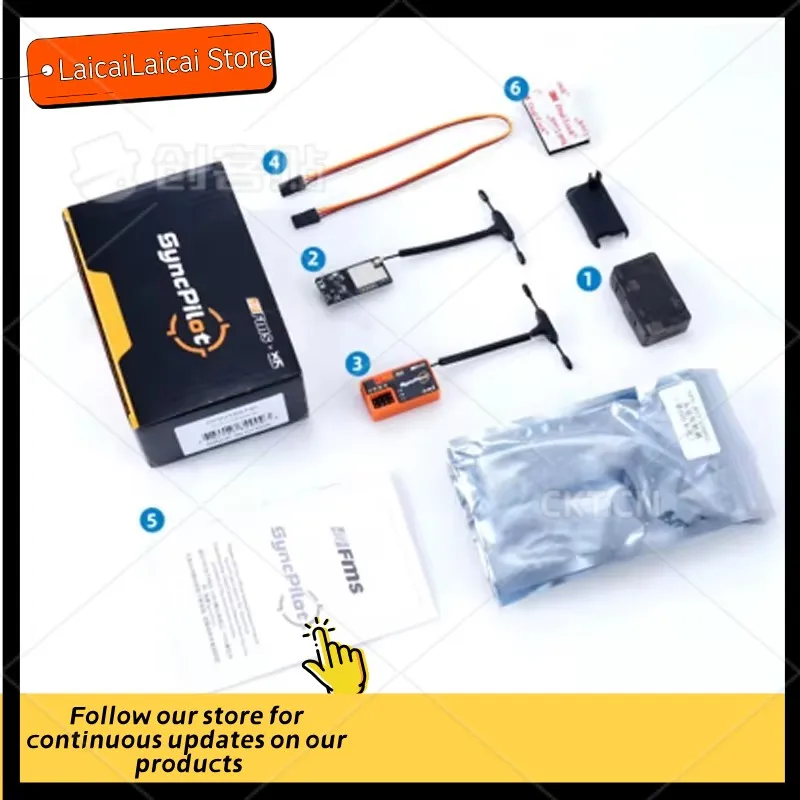Fms Syncpilot Fpv Head Tracker Set For Remote Control Toys Compatible With Plane Boat Car Models Parts And Accessories