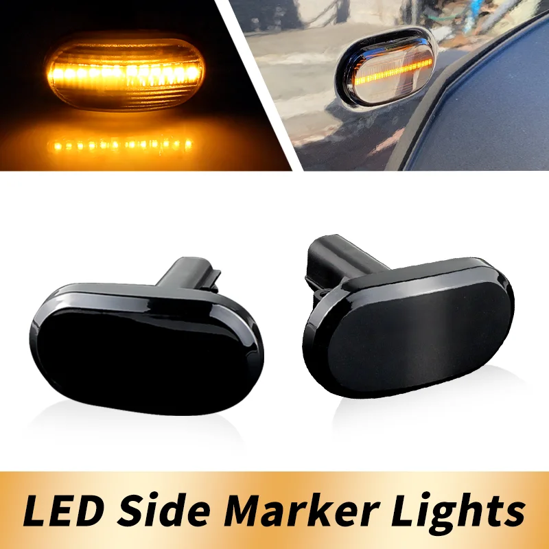 

2PCS 12V LED Side Marker Lamps Turn Signal Lights Canbus For Suzuki Jimny JB64W Carry Truck DA63T For Mazda For Chevrolet Cruze