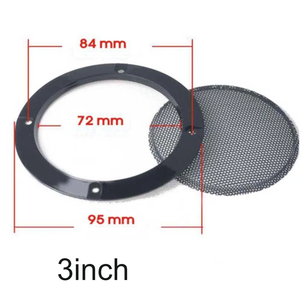 Speaker Net Cover 2 3 4 5 6.5 8 10 Inch Speaker Net Cover Housing Loudspeakers Plastic Frame Metal Iron Wire Grids Replace Parts