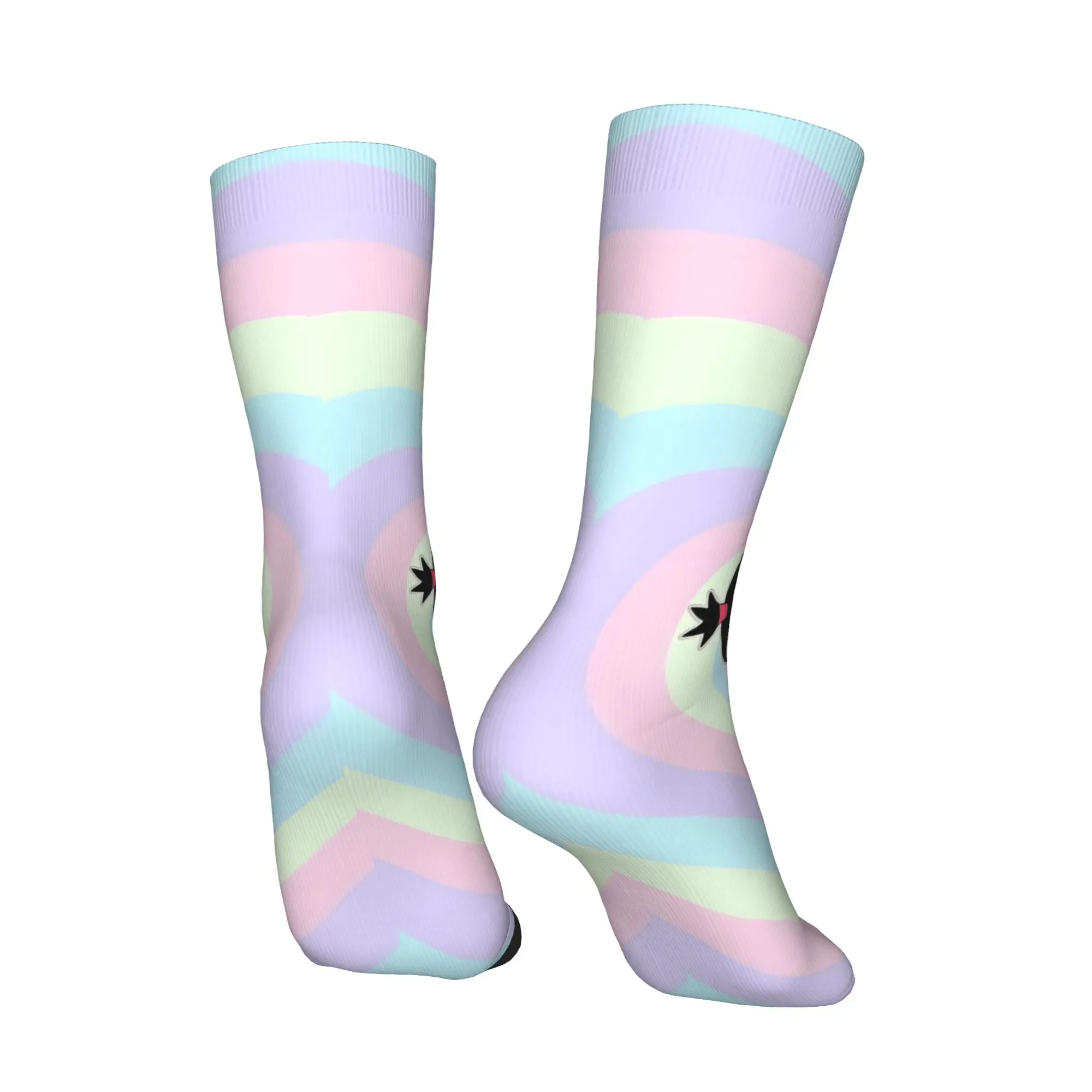 Custom Cute Cartoon P-Pucca Film  Mens Crew Socks Unisex Cool 3D Printed  Dress Socks - view 5