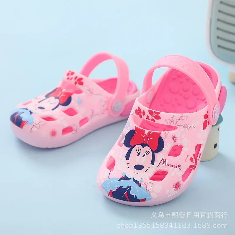 

Baby Girl Shoes Summer Kid Sandal Cartoon Minnie Mouse Sofia Princess Slipper Boy Outdoor Bath Indoor Toddler Beach Sport Shoes