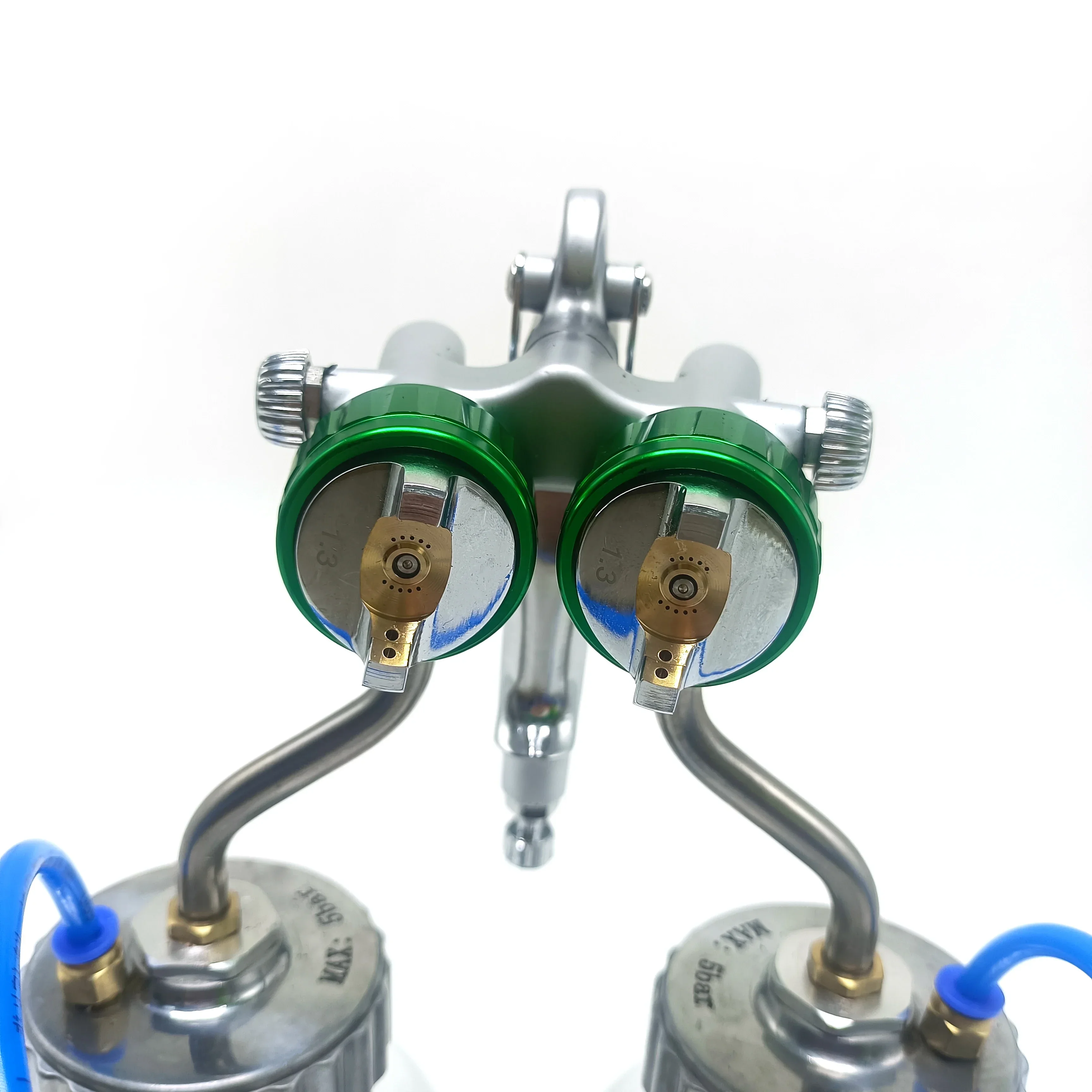 3mm double-head pneumatic paint spray gun electroplating type nano-chrome paint spray machine