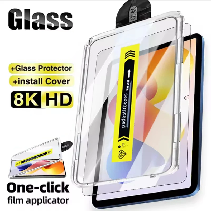 

Автоматическая установка закаленного стекла для iPad Air 13 11 M2 A16 11th 2025 12.9 Защитная пленка для экрана 10 9 10th 9 Mini 7 6 Pro 13 M4 Film
