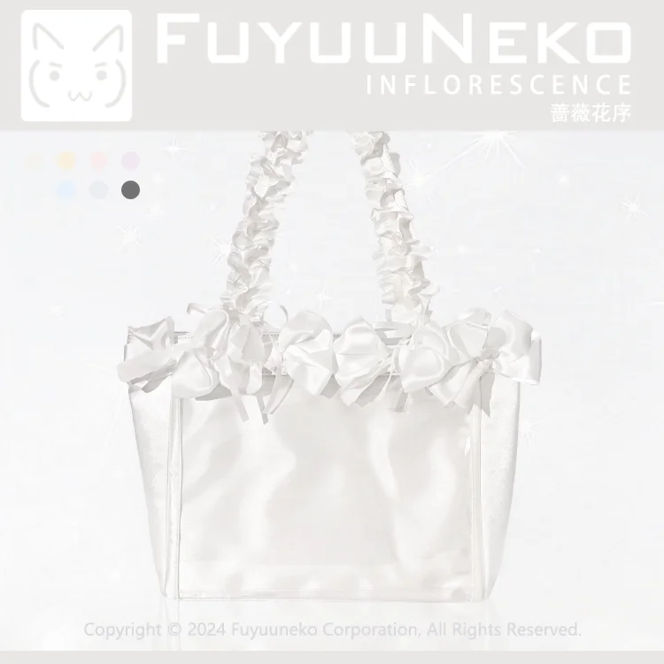 Lolita Original Sweet Rose Flower Sequence Messenger Bag Sweet Flower Ribbon Pain Bag Two-dimensional Large-capacity Backpack