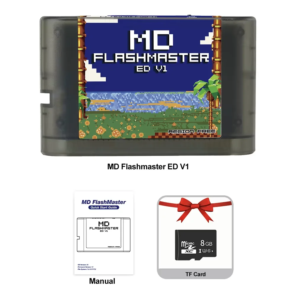 メガドライブMDゲームカセット用新型4000 in 1ゲームカートリッジ