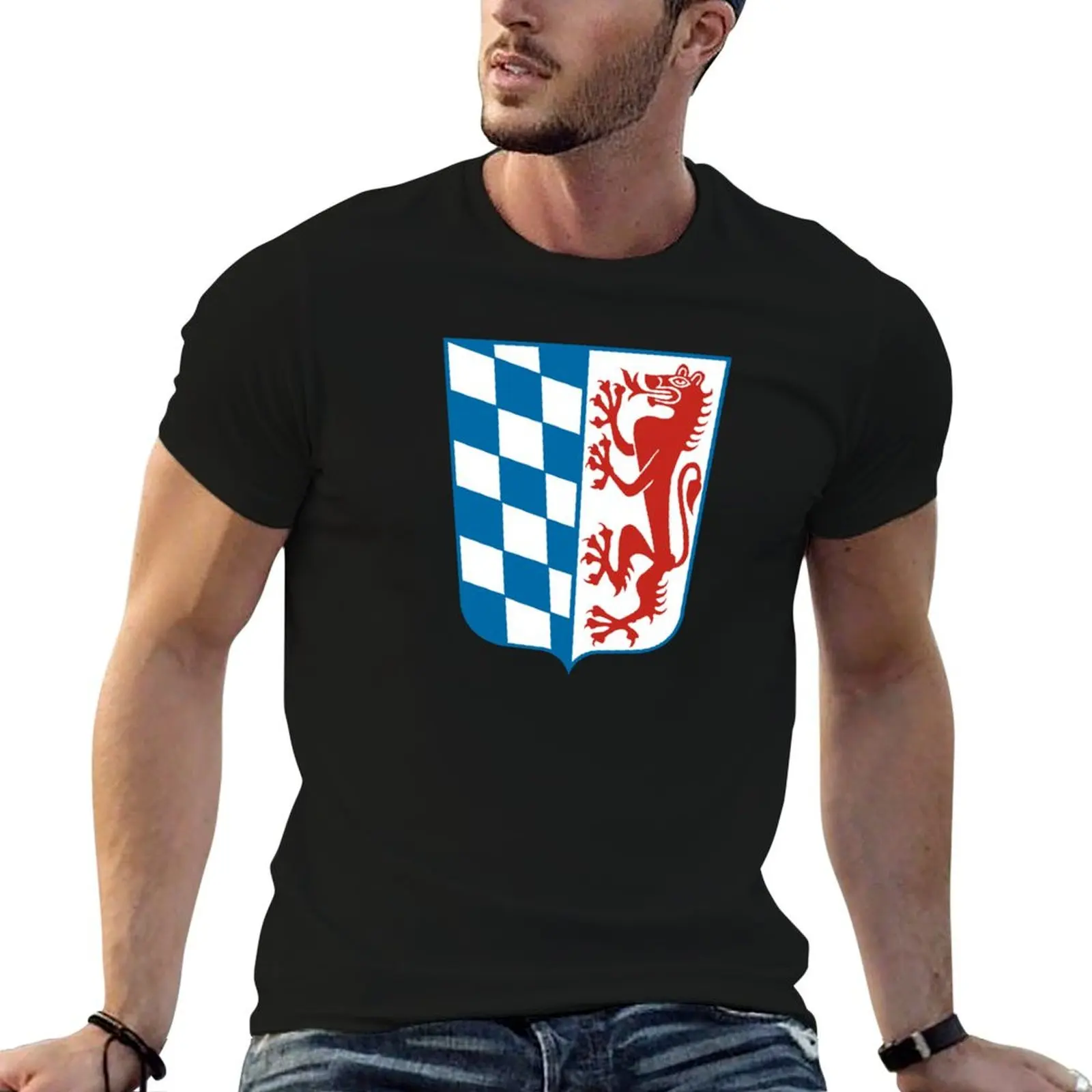 

Coat of Arms of Niederbayern, Germany T-Shirt Aesthetic clothing custom t-shirts designer shirts oversizeds men clothing