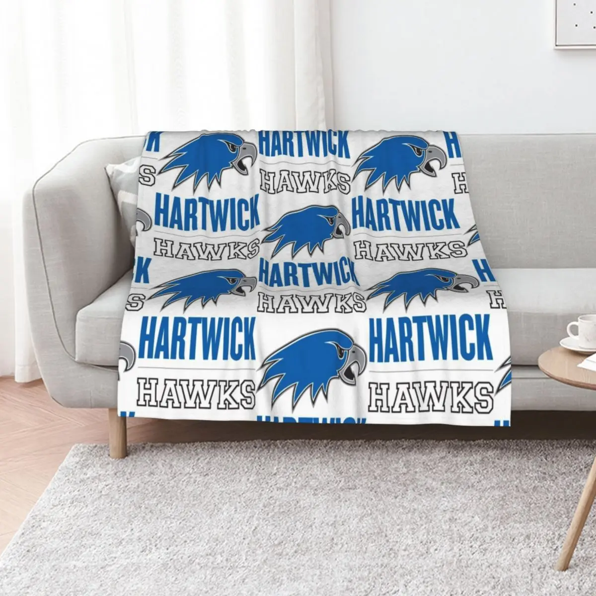 Hartwick Hawks Throw Blanket Luxury Thicken Thermals For Travel Hairys Warm Plaid on the sofa Decorative Beds Blankets