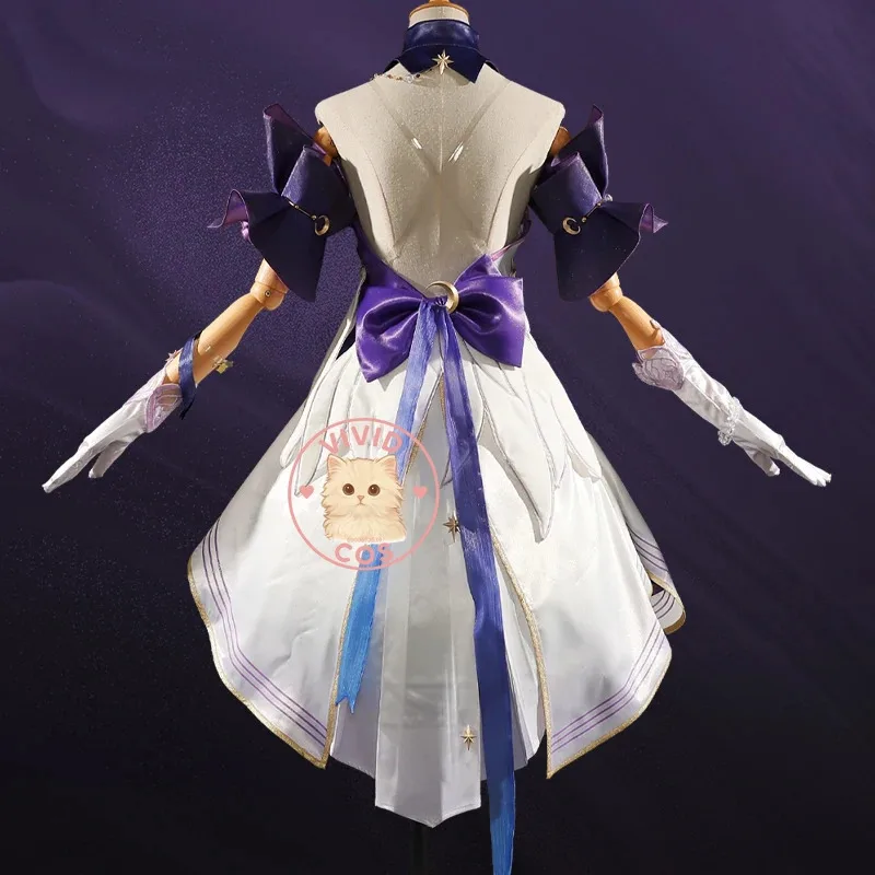 

ABC123 Honkai Star Rail Косплей Костюм Hot Robin Ролевая игра Высококачественное платье с головным убором для женщин 3;f'6,c;7.y