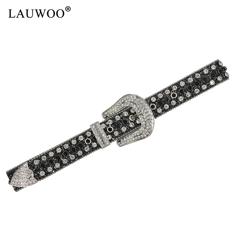 Rhinestones Belts Bling Luxury Strap Belt For Women Men Cinto De Strass New Hot Western Studded Belt Crystal Cowgirl Cowboy