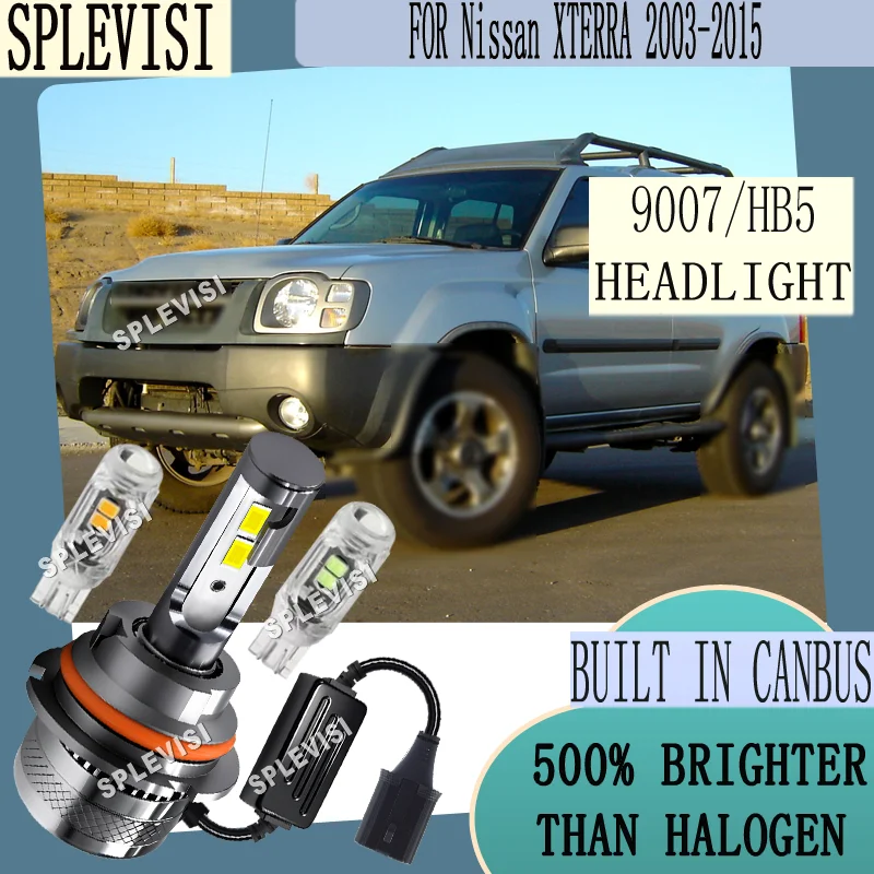 

Wider View in Night Fog Low Voltage Protection Waterproof Led Headlight For Nissan XTERRA 2003 2004 2005 2006 2007 2008-2015