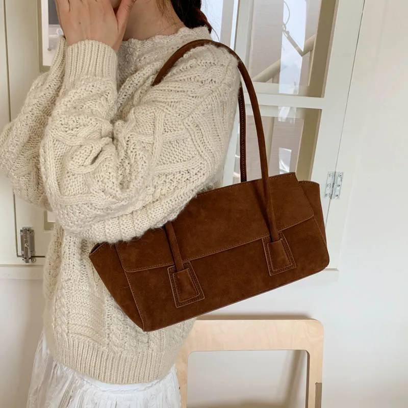 

Водонепроницаемые универсальные женские сумки-тоут из искусственной замши с пайетками и застежкой, большая вместимость, 2026, горячая распродажа, милые повседневные сумки