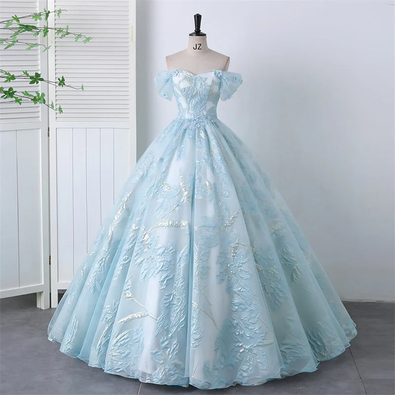New Colorful Long Performance Dresses Customizable Vocal Art Exam Gowns Adult Host Solo Evening Party Puffy Skirts For Women