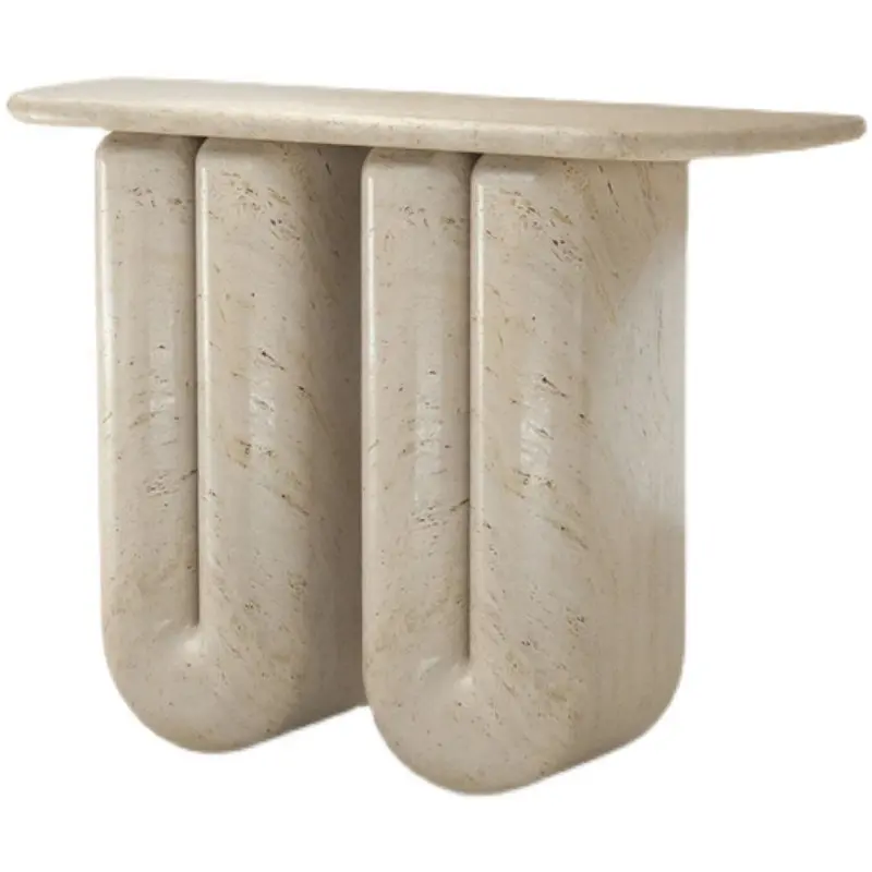 

xx-Natural Beige Travertine Entrance Entryway Living Room Console Table^