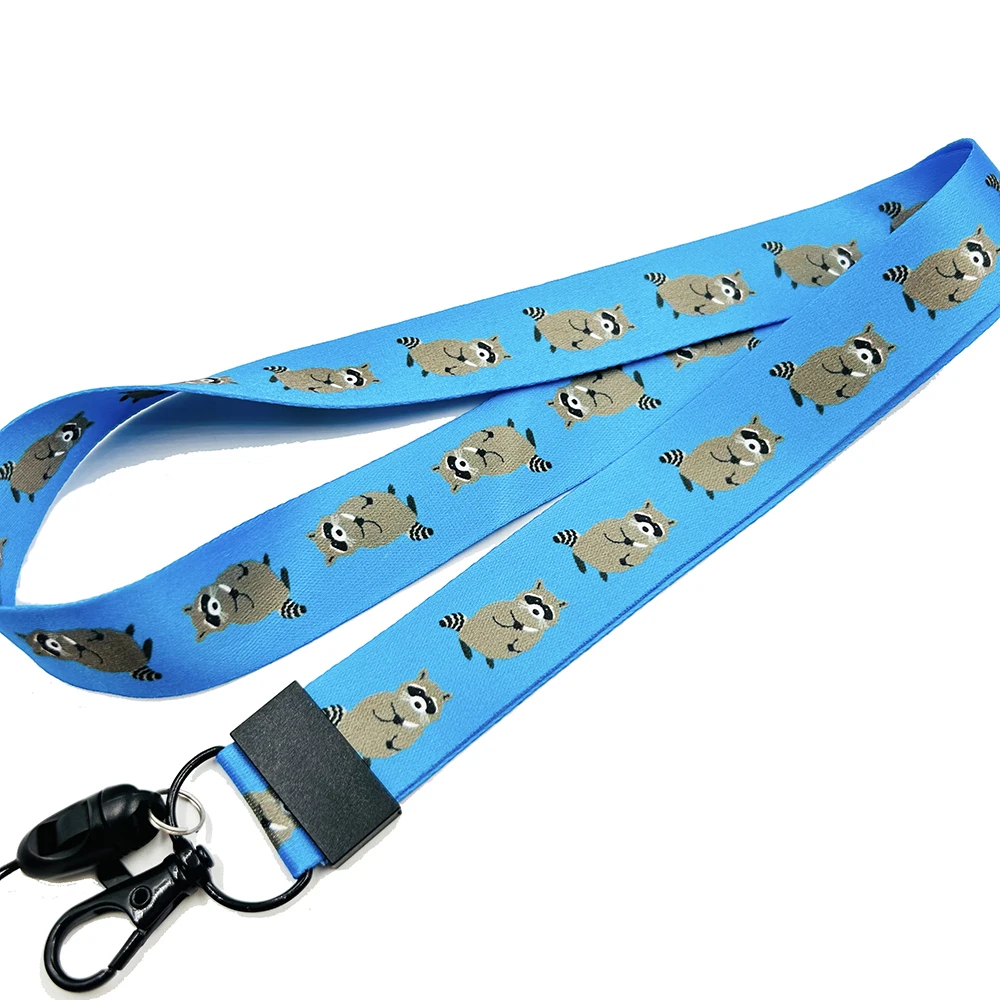 Raccoon Lanyard Cute raccoon with knife Lanyards Gifts for Her Gifts for Him Cute Cat Gift Cute Raccoon Gift Funny Raccoon