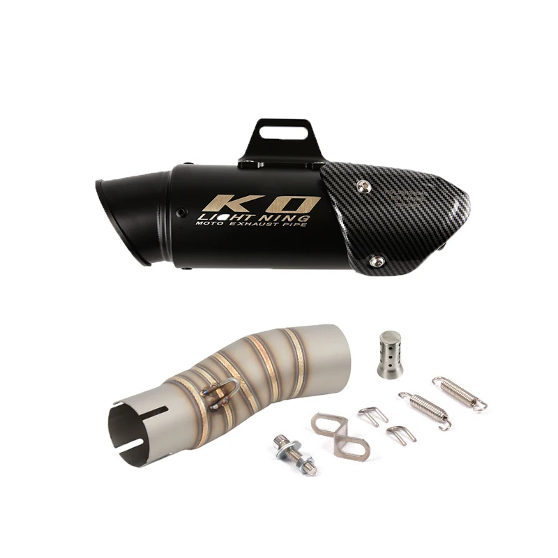 الانزلاق على ل CFMOTO 450SR NK450 450NK دراجة نارية خمار ماسورة العادم الهروب DB القاتل الأوسط ربط أنبوب الفولاذ المقاوم للصدأ 22-24