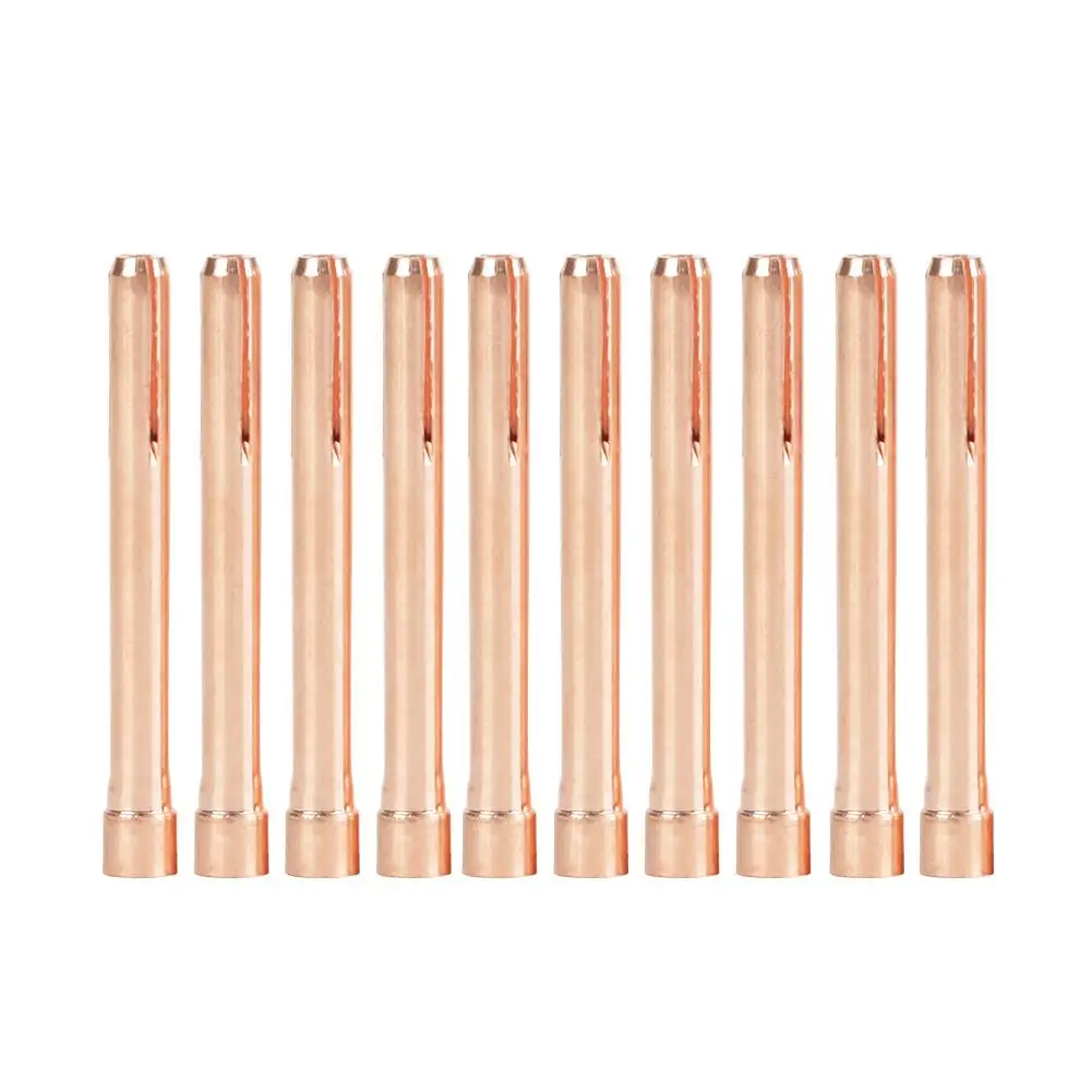 

10 шт. цанги для сварочной горелки Tig WP17 WP18 WP26 вольфрамовый электрод 24 мм совместимые детали