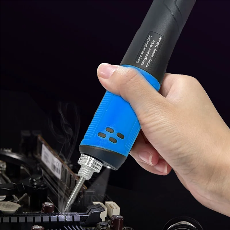 ABLU-Cordless Electric Soldering Iron Household LED Digital Display Soldering Pen Rechargeable Solder Iron Welding Tool