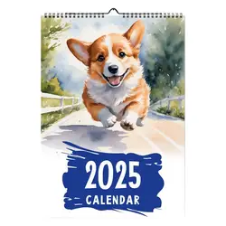 Corgi Calendar 2025 Monthly Calendar Wall Calendar Cute Corgi Annual Yearly Planner 12 Month Calendar Planner For Organizing &